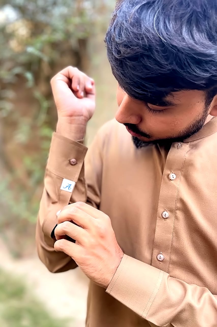 Brown Kameez Shalwar