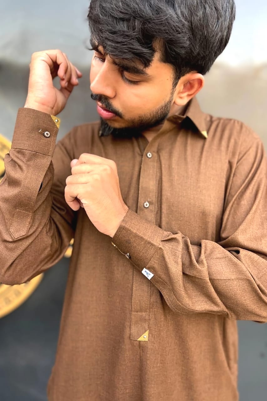 Brown Kameez Shalwar