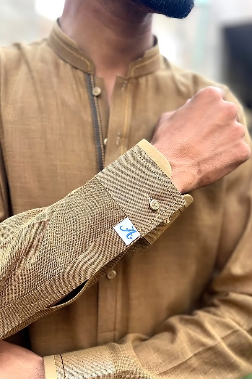 Brown Kameez Shalwar